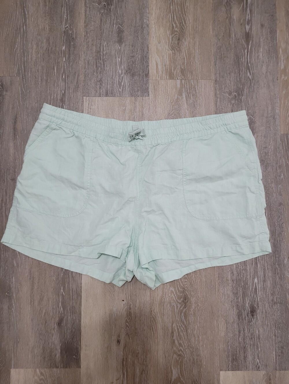 Mint Linen Blend Shorts 2x J Crew Minimalist Coastal Summer Boho